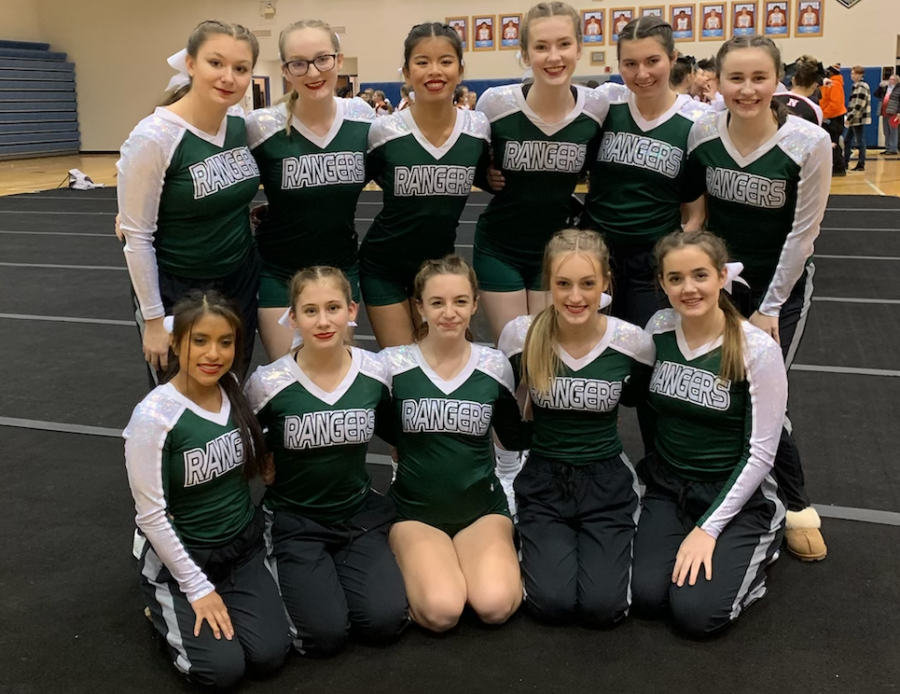 The girls varsity competitive cheer team starts off slow with an 0-3 record