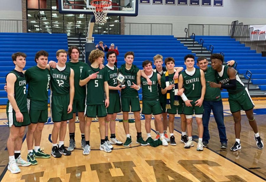 Defensive pressure guides boys varsity basketball to the Cornerstone Holiday Tournament title
