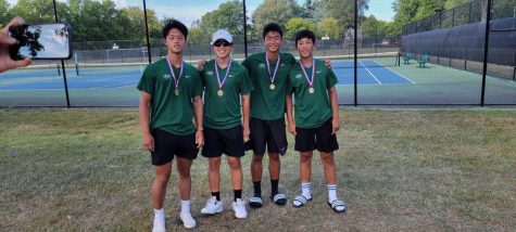 Varsity tennis ranks high in midst of tough competition