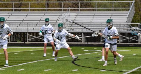 The Ranger defense stands ready to pounce on the attackmen.